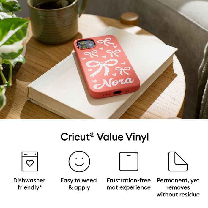 Cricut Permanent Matte Value Vinyl - 12 in x 20 ft