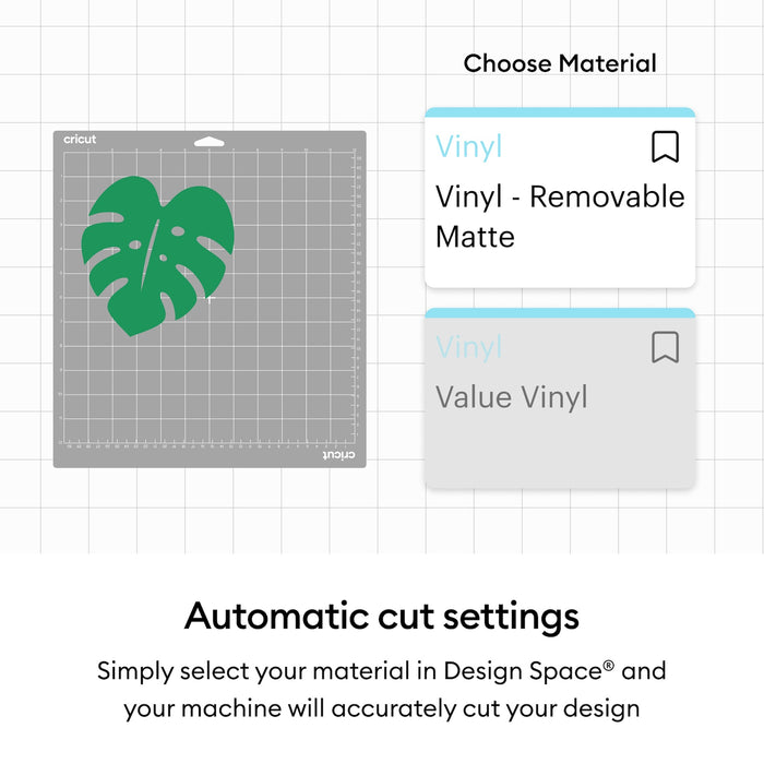 Cricut Removable Matte Value Vinyl - 12 in x 10 ft