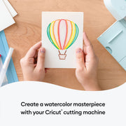 Cricut Double R40 Watercolor Cards with Cricut Peacock Gel Pen Set Bundle