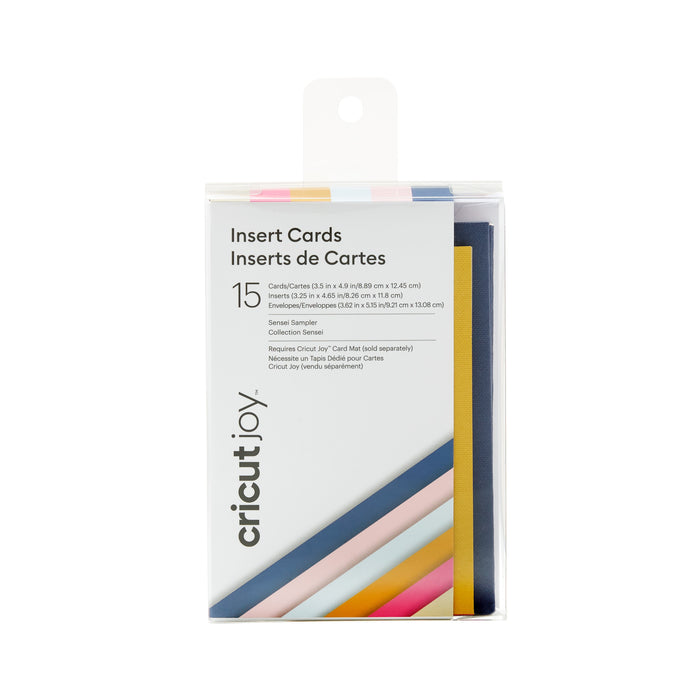 Cricut Insert Cards, Sensei Sampler - R10 15 ct , 3.5" x 4.9"