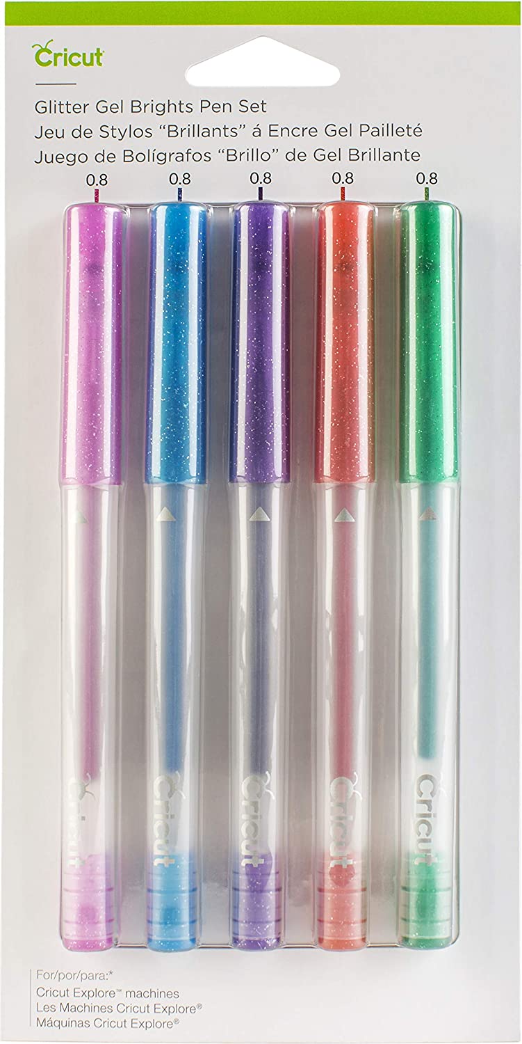 Cricut Glitter Gel Pens Set, Brights - Damaged Package