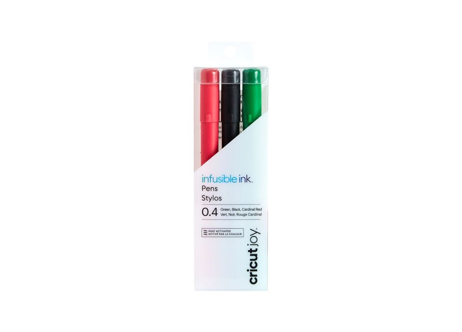 Cricut Joy Infusible Ink Markers 0.4 (3) Black, Red, Green - Damaged Package