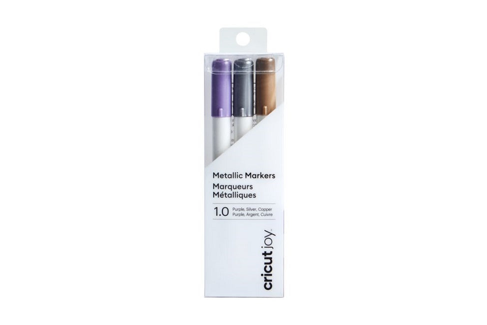 Cricut Joy Metallic Markers, 1.0 3 Violet, Copper, Silver