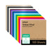 Cricut Value Vinyl Sheets, Rainbow Sampler, 12"x12", 100ct