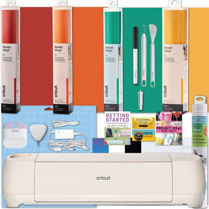 Cricut Explore 4 Electric Die-Cut Machine with Smart Vinyl Rolls Bundle