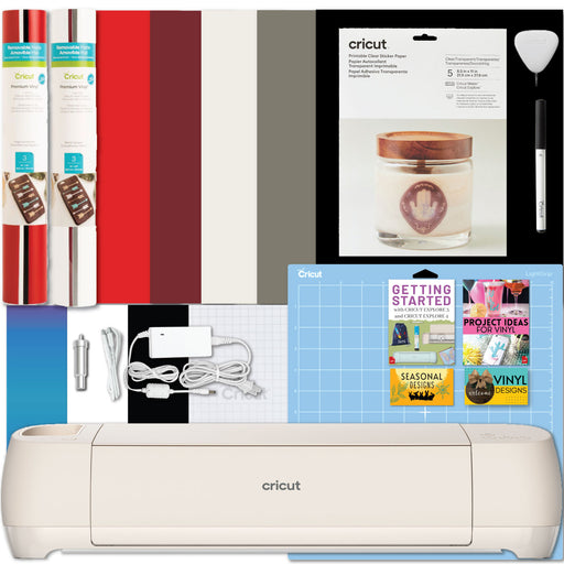 Cricut Explore 4 Die-Cutting Machine with Vinyl Roll and Printable Sticker Paper Bundle