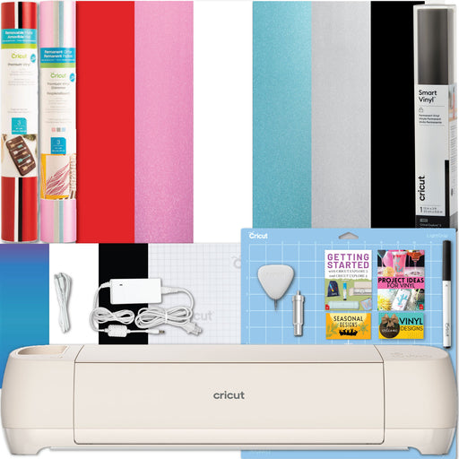 Cricut Explore 4 Cutting Machine and Vinyl Sampler Rolls Bundle