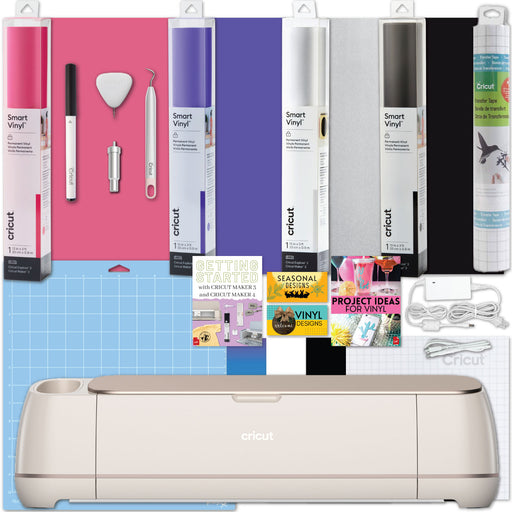 Cricut Maker 4 Cutting Machine with Smart Vinyl Rolls Bundle
