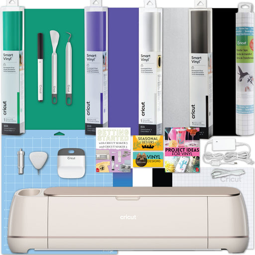 Cricut Maker 4 Cutting Machine with Smart Vinyl Rolls Bundle