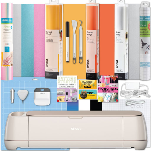 Cricut Maker 4 Cutting Machine with Smart Vinyl Rolls Bundle