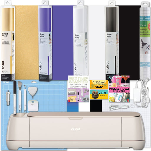 Cricut Maker 4 Cutting Machine with Smart Vinyl Rolls Bundle