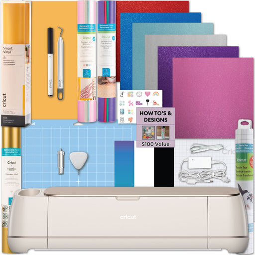 Cricut Maker 4 Cutting Machine with Vinyl Sampler Rolls Bundle