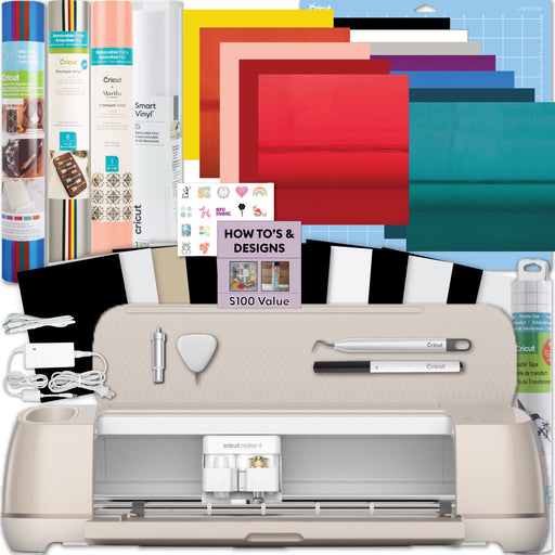 Cricut Maker 4 Vinyl Starter Bundle for DIY Home Decor