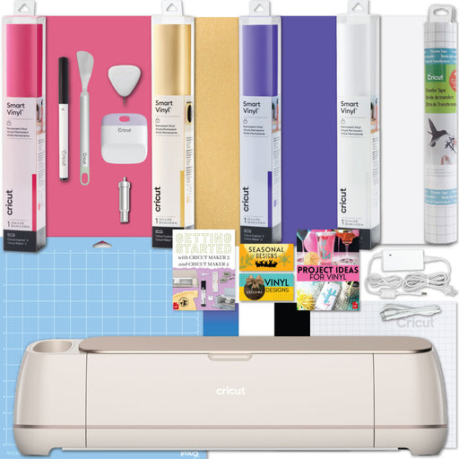 Cricut Maker 4 Cutting Machine with Smart Vinyl Rolls Bundle