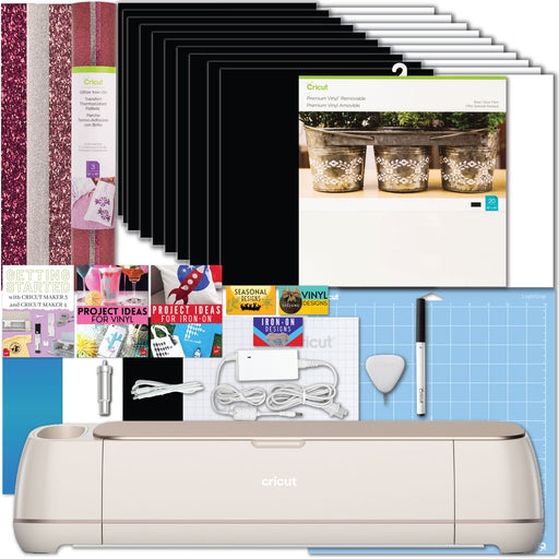 Cricut Maker 4 Cutting Machine with Vinyl Sheet Pack Bundle