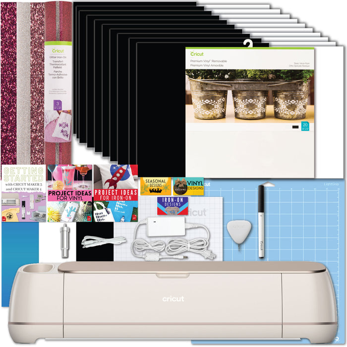 Cricut Maker 4 Cutting Machine with Vinyl Sheet Pack Bundle