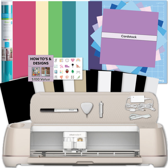 Cricut Maker 4 Mixed Materials DIY Crafting Bundle