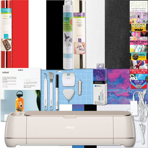 Cricut Maker 4 Craft Cutting Machine with Ultimate Sticker Making Bundle