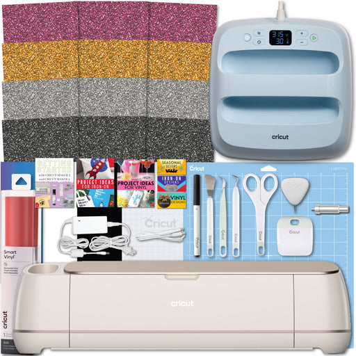 Cricut Maker 4 Cutting Machine with Easy Press 3 with Heat Transfer Vinyl Combo Bundle