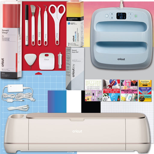 Cricut Maker 4 Cutting Machine with Easy Press 3 with Heat Transfer Vinyl Combo Bundle