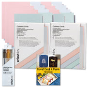 Cricut Joy Cutaway Cards Pastel Double Pack with Glitter Gel Pen Set