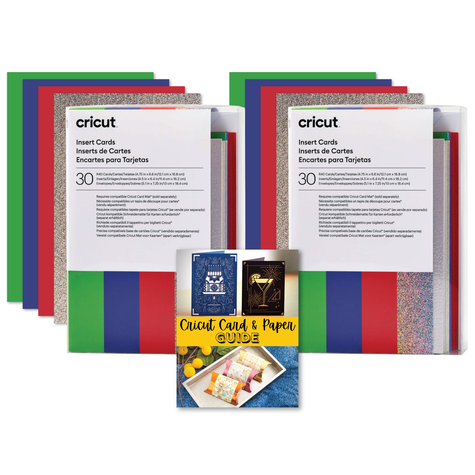 Cricut Insert Cards Double R40 Rainbow Scales Sampler Bundle