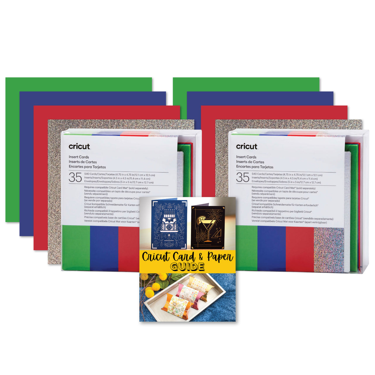 Cricut Insert Cards Double S40 Rainbow Scales Sampler Bundle