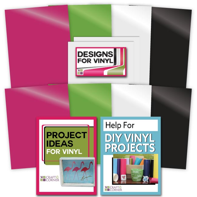 Adhesive Backed Vinyl (8 Pack) plus 2 sheets Transfer Paper