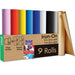 Cricut Iron-On Rolls Bundle - 12 in x 144 in Rainbow Heat Transfer Vinyl, 9 Count
