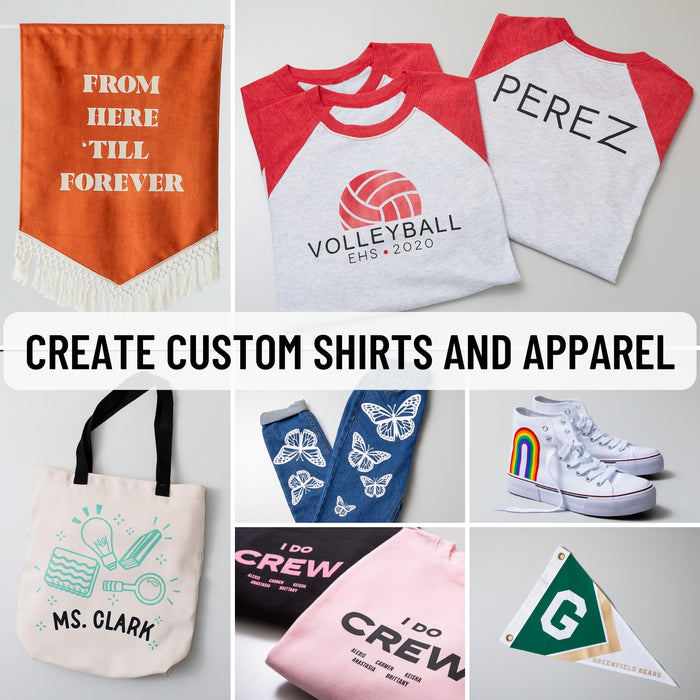 Cricut Premium Iron-On Rainbow HTV Bundle | Bulk Heat Transfer Vinyl Rolls for Shirts, Crafts & Gifts