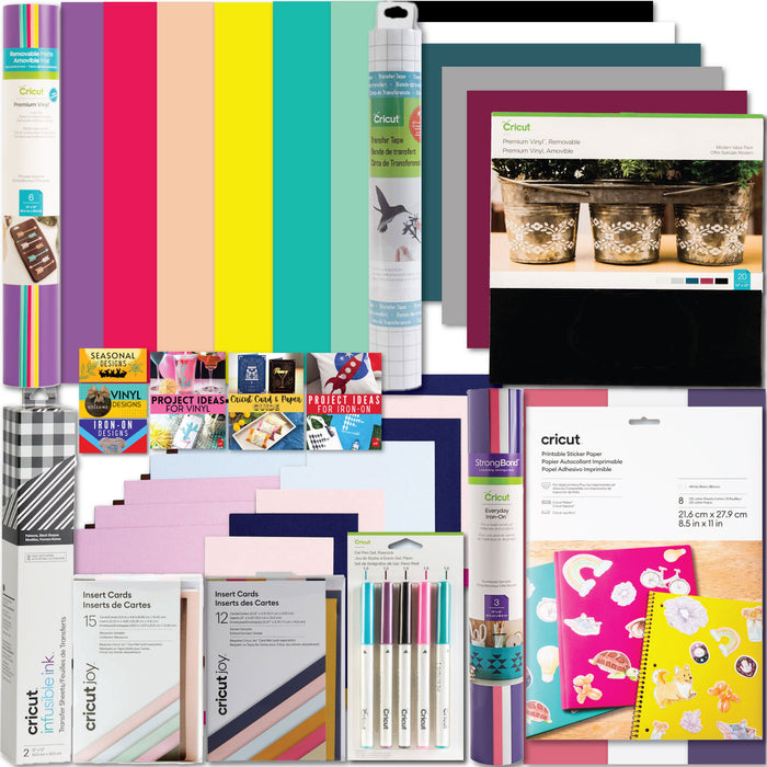 Cricut Deluxe All-in-One Materials & Accessories Bundle for Cricut Explore Air & Maker