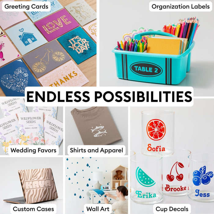 Cricut Joy Ultimate Starter Kit | 55+ Piece All-in-One Materials & Accessories Bundle with Vinyl, Iron-On & Card Making Supplies