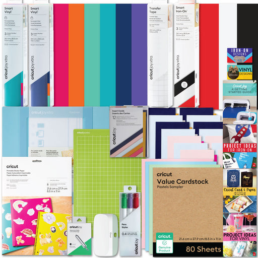 Cricut Joy Xtra Ultimate All-in-One Vinyl Rolls, Materials & Accessories Bundle