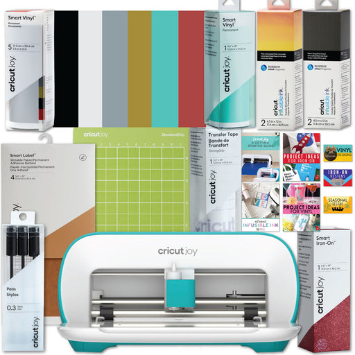 Cricut Joy Machine Ultimate Sampler Cricut Materials Bundle - Iron-On, Vinyl, Pens, Cards