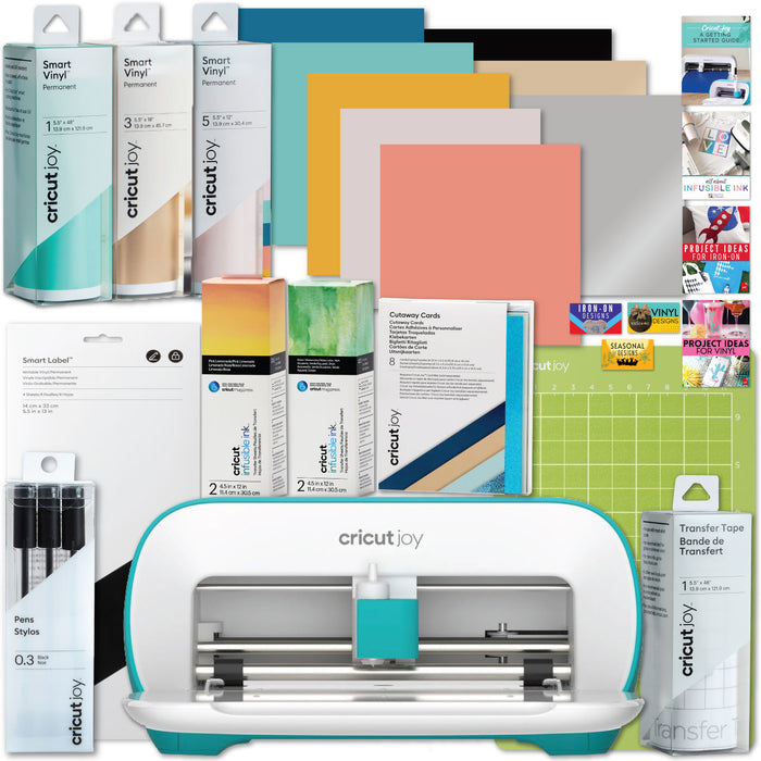 Cricut Joy Machine Ultimate Sampler Cricut Materials Bundle - Iron-On, Vinyl, Pens, Cards