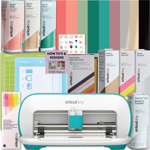Cricut Joy Machine Ultimate Sampler Cricut Materials Bundle - Iron-On, Vinyl and Pens