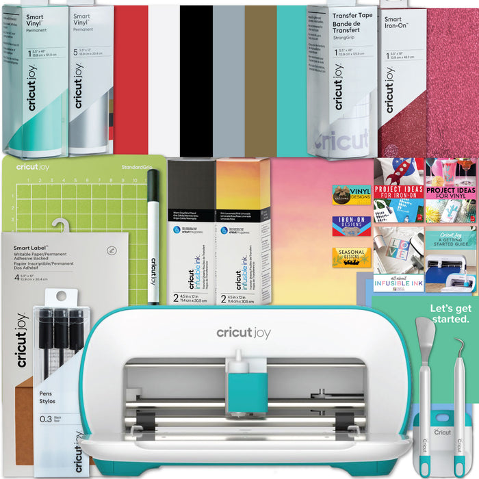 Cricut Joy Machine Ultimate Sampler Cricut Materials Bundle - Iron-On, Vinyl, Pens, Cards