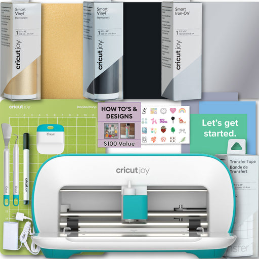 Cricut Joy Cutting Machine with Smart Vinyl and Iron-On Rolls and Tools Bundle
