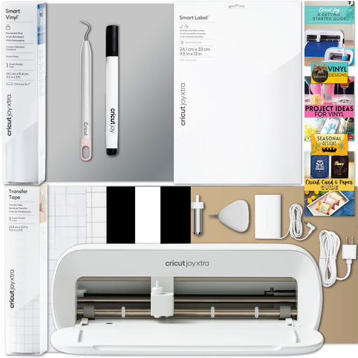 Cricut Joy Xtra with Smart Vinyl Rolls, Transfer Tape and Weeding Tool Beginner Bundle