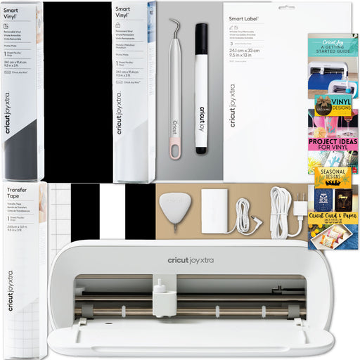 Cricut Joy Xtra with Smart Vinyl Rolls, Transfer Tape and Weeding Tool Beginner Bundle