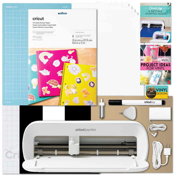Cricut Joy Xtra Electric Die-Cutting Machine with Printable Sticker Paper Bundle