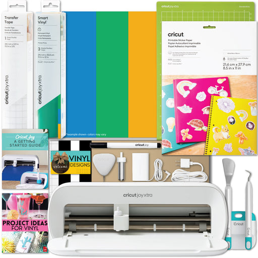 Cricut Joy Xtra Electric Die-Cutting Machine with Printable Sticker and Vinyl Bundle