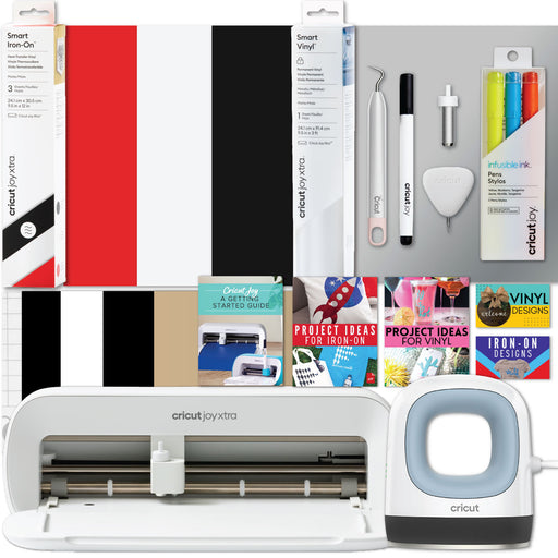 Cricut Joy Xtra Machine with EasyPress Mini and Iron-On Materials Bundle
