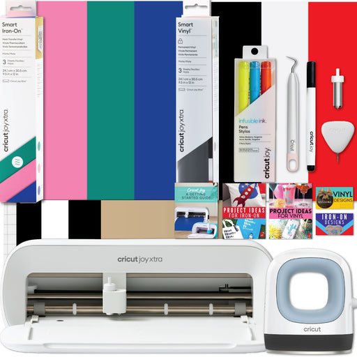 Cricut Joy Xtra Machine with EasyPress Mini and Iron-On Materials Bundle