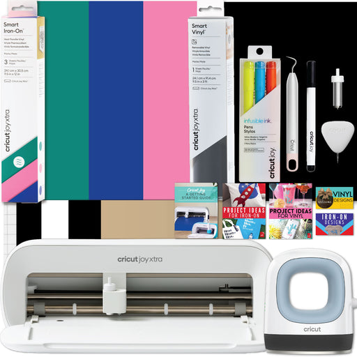 Cricut Joy Xtra Machine with EasyPress Mini and Iron-On Materials Bundle