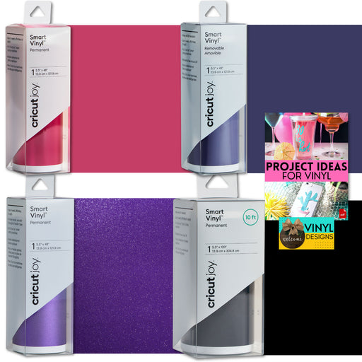 Cricut Joy Smart Vinyl Rolls Bundle - Dark Cherry, 4 Count