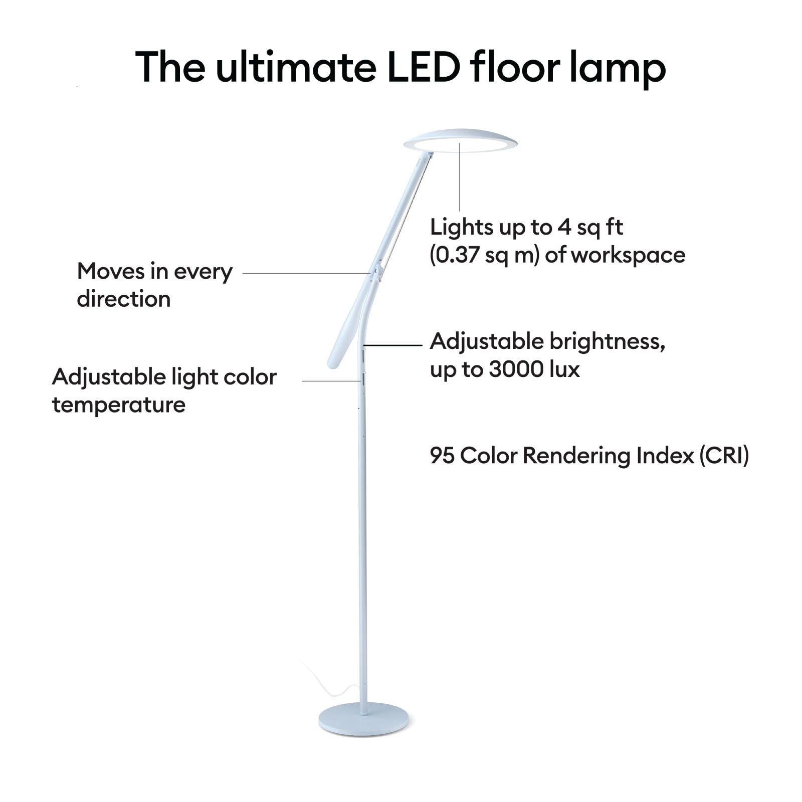 Cricut Bright 360 LED Floor Lamp - USED