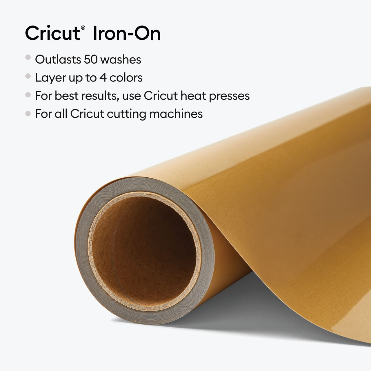 Cricut Iron-On 12 ft Gold - Damaged Package